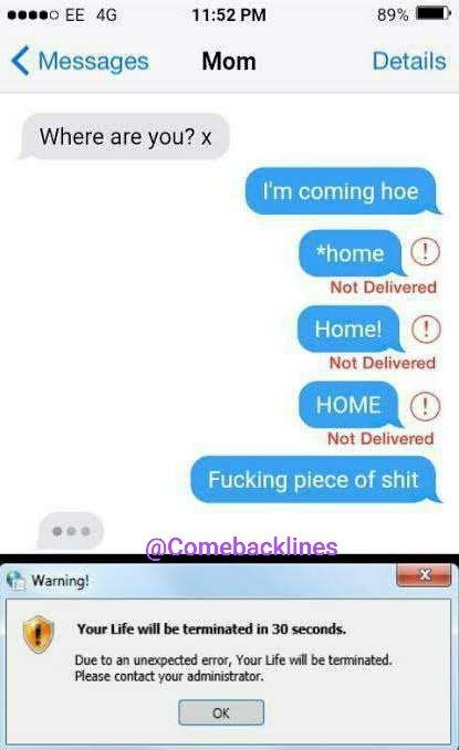 a text message that reads, ` ` 